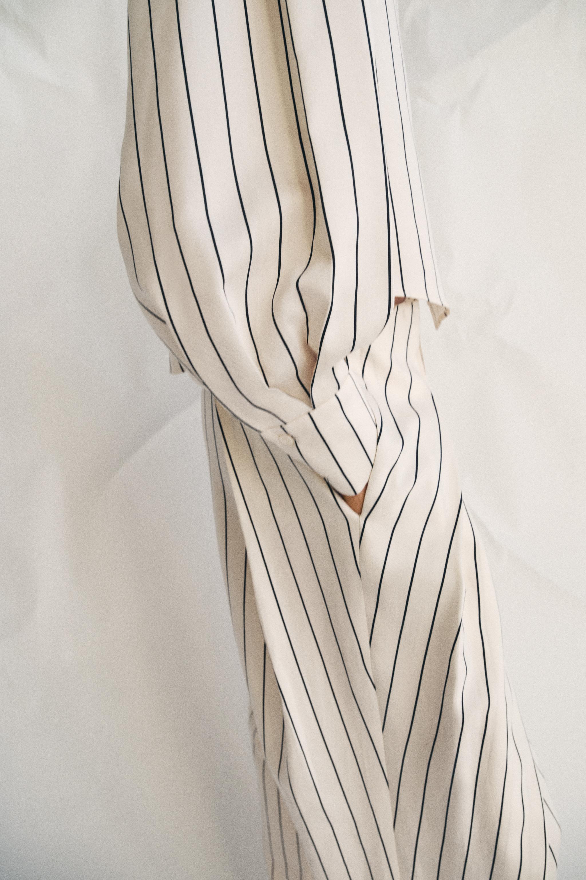CHEMISE À RAYURES ET MANCHES VOLUME ZW COLLECTION